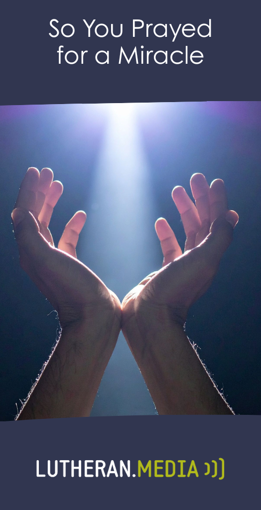 So you prayed for a miracle