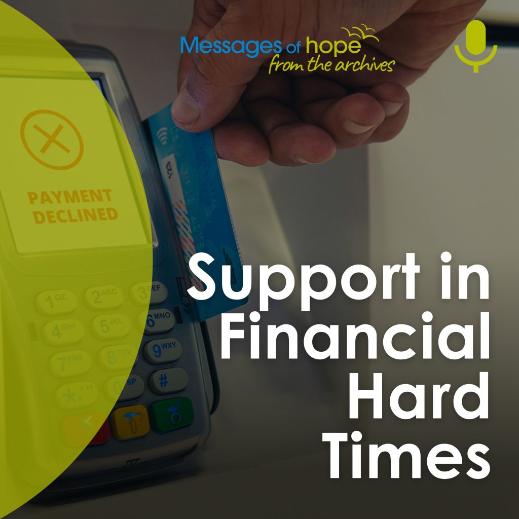 Support in Financial Hard Times POD SQUARE